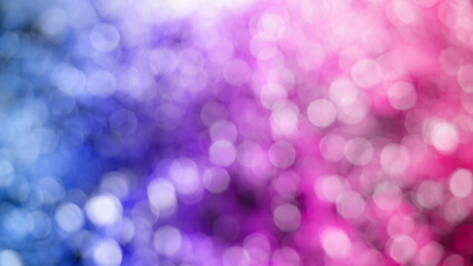 Wall Mural - Colorful glowing lights blur bokeh abstract background Glittering aesthetic textured pattern