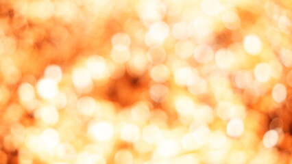 Wall Mural - Soft focus orange Abstract bokeh background Glittering aesthetic textured pattern