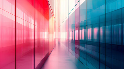 Poster - Transparent gradient glass background