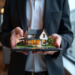 Business news on tablet pc real estate 