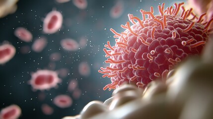Poster - Microorganism Infestation in Gut Illustration