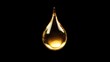 © Holo Frame - Showcase the beauty of a solitary golden oil droplet hovering against a rich black backdrop