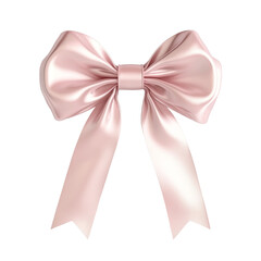 Aufkleber - Shiny pink bow 3d isolated. PNG
