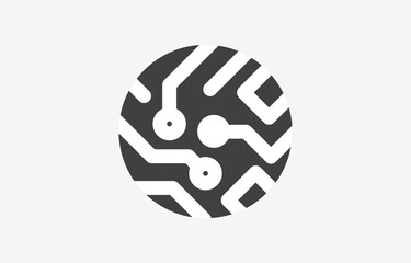 Tech Icon Vector_Circuit Board-10