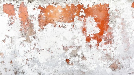 Rusty abstract texture with white and red paint featuring scratches and peeling ideal as a background banner with ample space for text