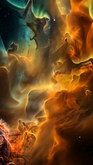 Wall Mural - Cosmic nebula showcases spaces beauty