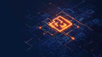Poster - futuristic abstract technology background design