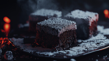 Traditional Lamington cakes or dessert for Australia Day