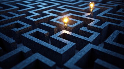Poster - Labyrinth of Light: Navigating a Dark Pathway