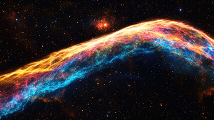 Colorful Galaxy, Nebula, and Cosmos, A Stunning Supernova Wallpaper for Astronomy Lovers