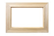 © Nadezhda - Simple Wooden Picture Frame with Natural Finish for Photos or Artwork on Transparent Background