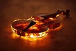 © masud - Glowing Violin: A Symphony of Light and Sound