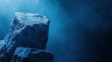 Poster - Glowing Mineral Particles in Dark Atmosphere