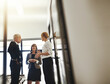 © peopleimages.com - Business, people and discussion for meeting in office with project planning. teamwork and legal conversation. Group, lawyers and talking with advice for court case, corporate feedback and proposal