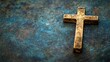 © Rasim - A cross represents the essence of Catholicism, embodying deep religious significance. The cross serves as a powerful symbol within the context of religion, offering photo style copy space.
