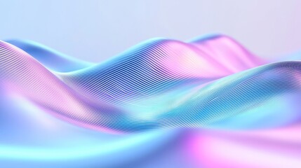 Poster - Vibrant Abstract Wave Animation, a seamless loop of colorful futuristic lines creating a dynamic backdrop for corporate messages and innovative technology concepts.