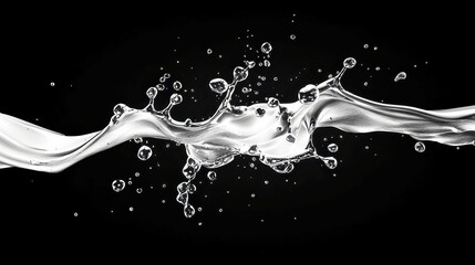 Poster - Hand Drawn Liquid Transitions, a collection of unique animated effects featuring fluid, artistic transitions with alpha channel support for seamless integration into projects.