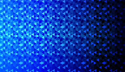 Poster - Abstract geometric triangle blue gradient pattern background. vector