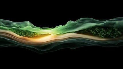 Poster - Magnified View of Plant Stem Layers