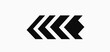 © JP STUDIO LAB - Bold black arrow icon on white, flat 2D style, symbolizing direction, movement, and straightforward navigation