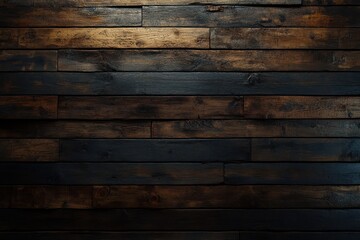 Wall Mural - Rustic Wooden Planks Background with Textured Surface