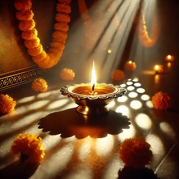 Diwali rangoli with multicolored background in neon realism style, celebrating indian festival and culture, vibrant decoration, festive design, diwali decor, colorful art. Realism. Illustration