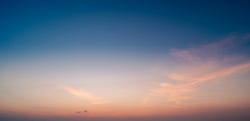 Wall Mural - sunset sky with clouds background