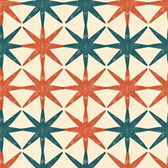 Poster - Colorful Seamless Boomerang Pattern Design