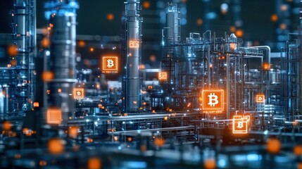 Poster - Blockchain system used in a factory to verify and verify production at every stage