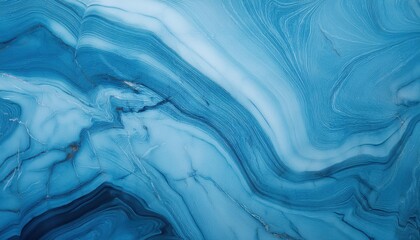 Poster - Aerial Abstract Ice Flow Pattern. Captivating Blue Marble Texture, Frozen Landscape with Natural Fluid Lines and Frost Veins, Perfect for Backgrounds, Nature Art Concepts, or Winter Themes