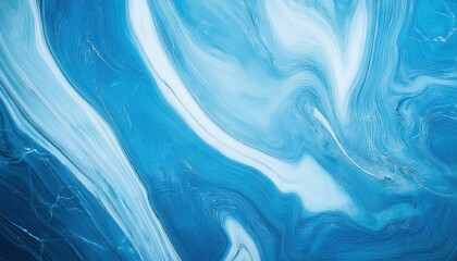 Aufkleber - Aerial Abstract Ice Flow Pattern. Captivating Blue Marble Texture, Frozen Landscape with Natural Fluid Lines and Frost Veins, Perfect for Backgrounds, Nature Art Concepts, or Winter Themes