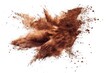© Mykola - Dirt Dust. Freeze Motion of Brown Dust Explosion on White Background