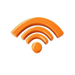Aufkleber - 3D wifi icon isolated on transparent background