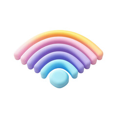 Aufkleber - 3D wifi icon isolated on transparent background