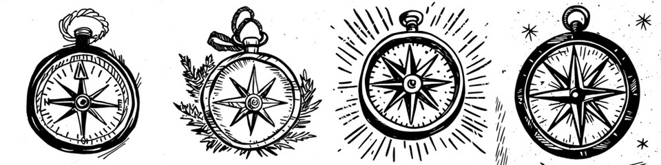 Wall Mural - handdrawn icon of traveling, holidays, and beach themes. style: hand-drawn pencil. illustrator: adob