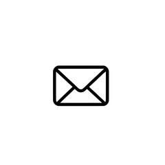 Poster - An envelope with a letter, an email, and a modern mail icon isolated on white in black and white