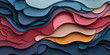 © wolfhound911 - Layered paper cut-out background with various shapes and colors, giving a three-dimensional effect