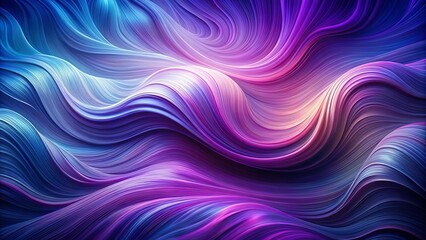 Wall Mural - Abstract Dynamic Flow of Vibrant Hues in a Gradient of Purple and Blue