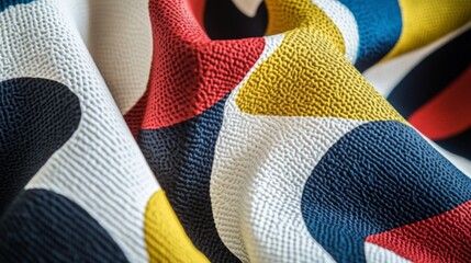 Poster - Colorful Abstract Textile Pattern Close-Up