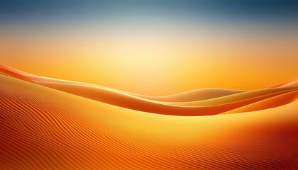 Aufkleber - Golden Desert Dunes at Sunrise. Mesmerizing Sand Patterns and Soft Shadows in a Tranquil Morning Glow, Capturing the Serenity and Beauty of Desert Landscapes in Golden Hour Light