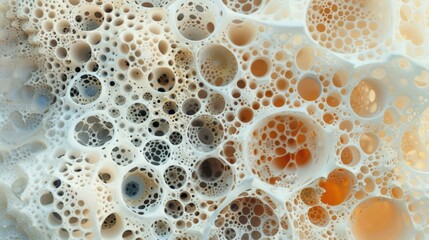 Poster - This artwork showcases complex organic textures with bubble-like forms, reflecting a unique natural aesthetic found in underwater environments