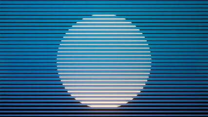 Fototapete - Abstract Gradient Waves with Orange and Blue Ripples