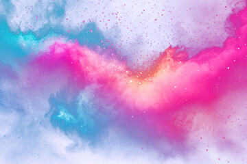 Wall Mural - PNG Abstract vibrant background universe nebula space.