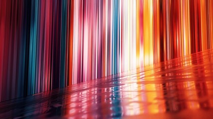 Aufkleber - Colorful vertical lines with copy space.