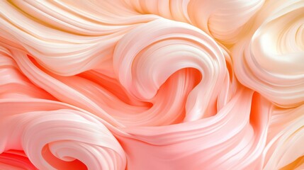 Poster - Abstract Flowing Creamy Texture for Background Use