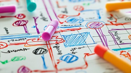 Poster - Enhance business operations by utilizing effective planning strategies and visual mapping techniques for optimal efficiency