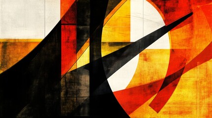 Poster - Abstract Design with Bold Shapes and Vibrant Colors