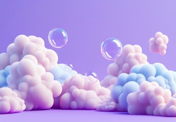 Wall Mural - Bubbles and Clouds.