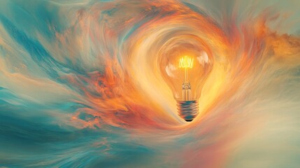Poster - Illuminating Ideas in a Colorful Abstract Design