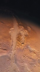 Wall Mural - Vertical Shot of Orbiting Mars Above Valles Marineris